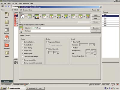 Интерфейс модуля BackStage, служащего для организации рабочего потока